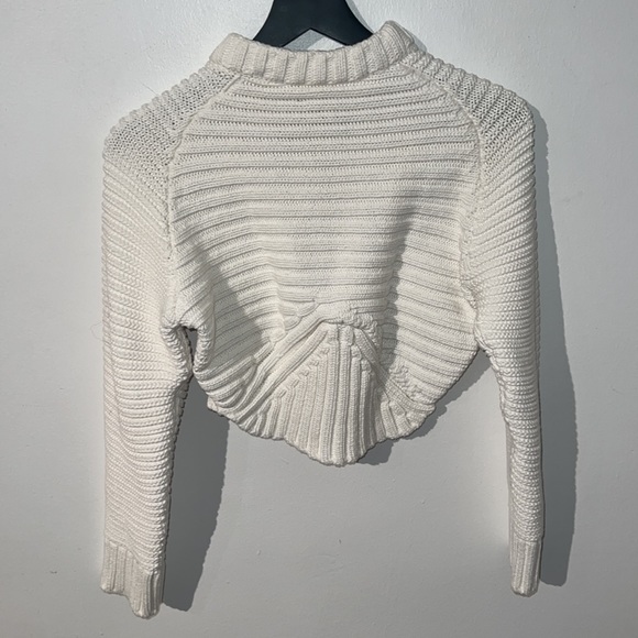 Emin & Paul Women’s Cropped Sweater | Cream | Size 40 (fits like XS/XXS) - Picture 3 of 5